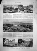 Antique Print Drumlanrig Castle Nithsdale Scotland Seat Duke Buccleuch1885 19th
