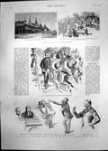 Antique Print Campaigning Upper Burma Debate Irish Crimes House Commons1887