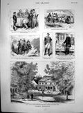 Old Prince Bismarck Varzin Home Visit Wouded Son Herbert Student 1882 Victorian