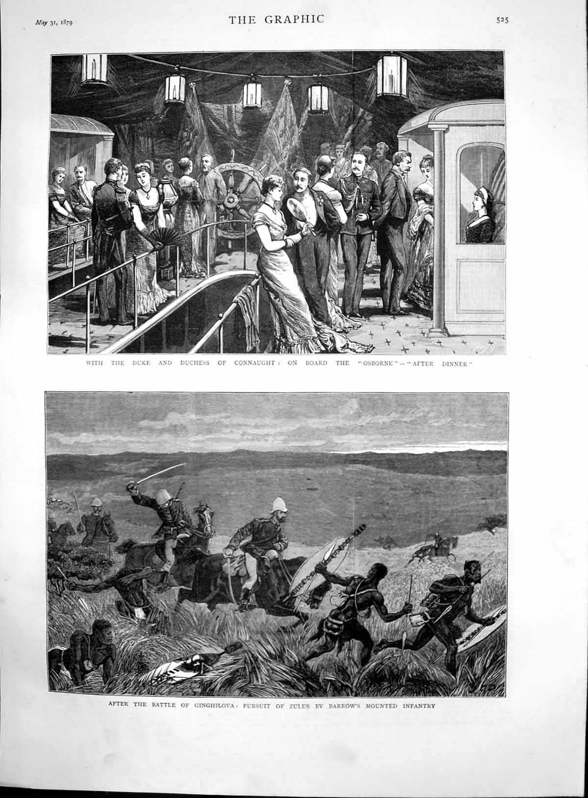 Old Duke Duchess Connaught Osborne Battle Ginghilova Pursuit Zulus187 Victorian