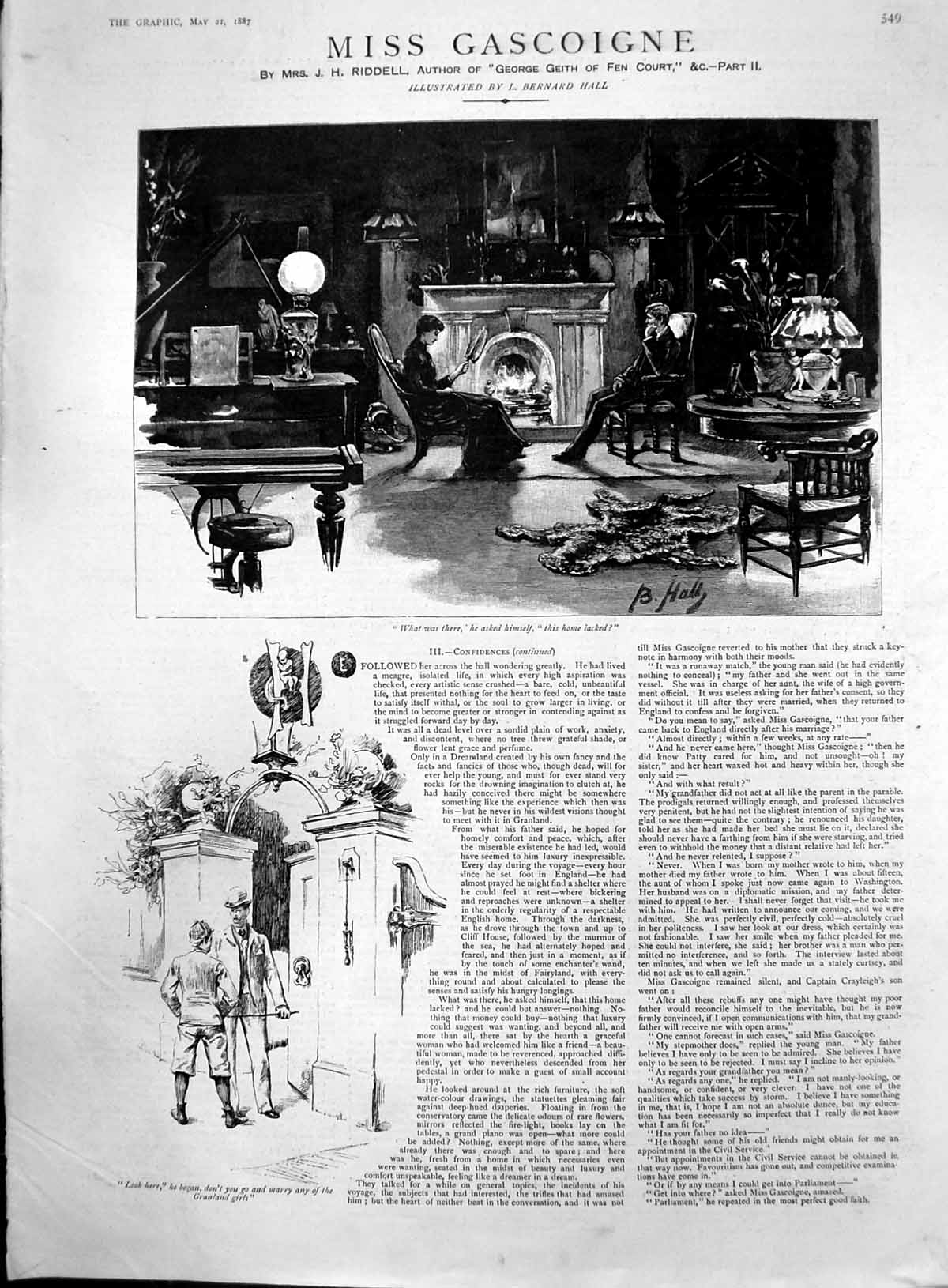 Old Miss Gascoigne Mrs Riddell Home Lacked Dont Marry Granland Girl18 Victorian