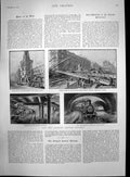 Antique Print New Glasgow Central Railway New Cross Station Stobcross 1895 19th