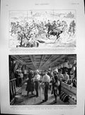 Old Print Lord Brassey Governor Victoria Ashanti Expedition Bathurst 1895 19th