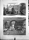 Old Earl Beaconsfields Residence Hughenden Library Principal Front 18 Victorian