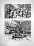 Antique Old Print United States 20 Minutes Lunch Dusters BAdvertisement 1877