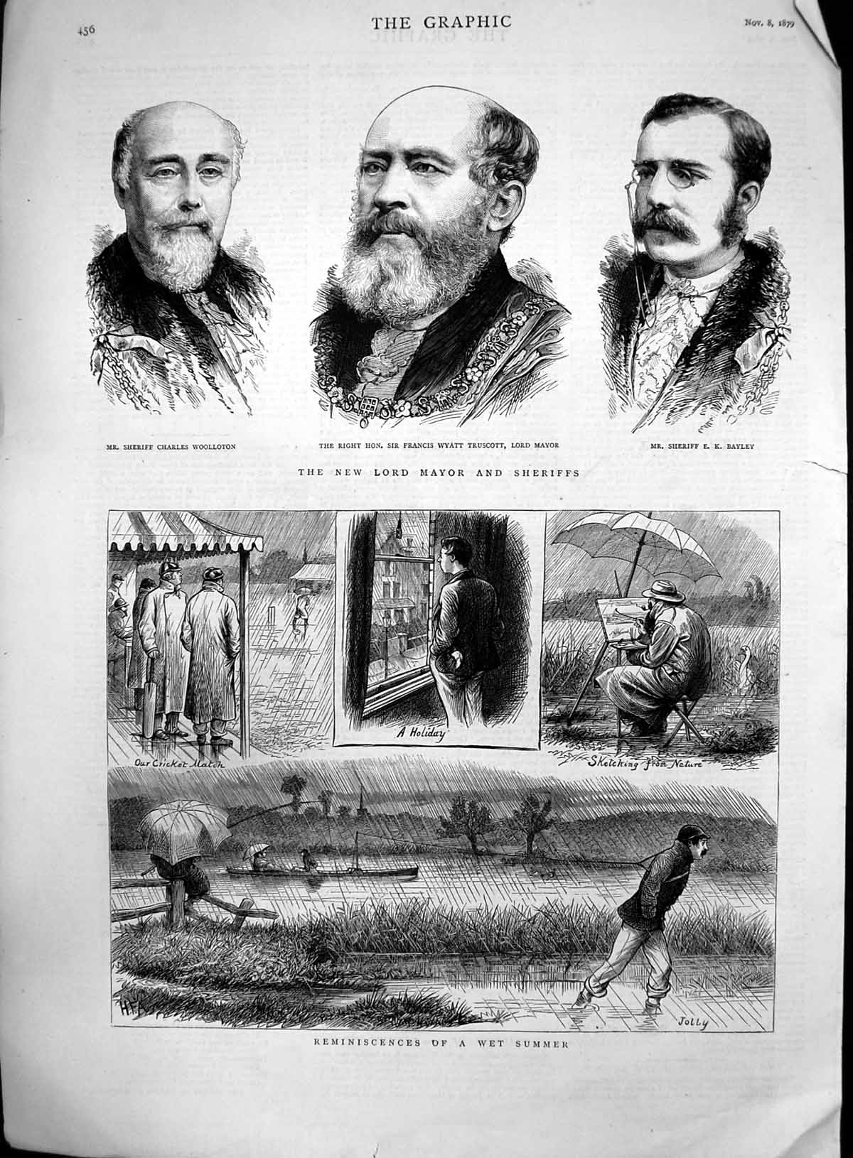 Old Reminiscences Wet Summer Lord Mayor Sheriffs Francis Truscott 187 Victorian