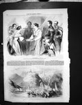 Antique Old Print Queen Palace Bruhl Queen Prussia Queen Rhine Mayence C 1880