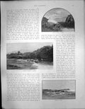 Antique Old Print New Caledonia Convicts Making Roads Clothes Prison C 1840