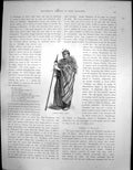 Original Old Antique Print Native New Zealander Tamati Waka Nene C1900 20th