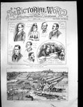 Antique Old Print Turf Libel Case Chetwynd Durham Show Ground Windsor 1889 19th