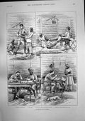 Antique Print Officers Life Burmah Mount Oile Barren Peaks New Zealand 1891