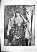 Antique Print Waiting Gondolier C Vigor West Princes Street Edinburgh 1891 19th