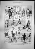 Old Print Greatest Show Earth Olympia Sir Henry Havelock-Allan Vcmp 1898 19th