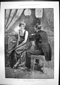 Old Print 10 Lancers Captain Fitz-Sparkle Compliments Season W Burton1892