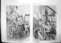 Antique Old Print Hms Repulse Coaling New Bishops Winchester Rochester 1895