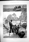 Antique Print Holiday Crew Rc Woodville Camel Corps Wadi Halfeh Egypt 1895 19th