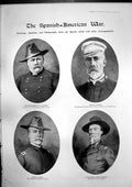 Antique Print Spanish American War Admiral Sampson Parisian Diamond Co 1898