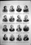 Old Antique Print Members New House Commons Barton Aqueduct Irwell 1892 19th