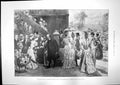Antique Old Print Garden Party Lambeth Palace Spanish American War Cuba 1898