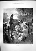 Antique Old Print Stile J Beer Trouble Sierra Leone Rising Sulima Manoh 1898