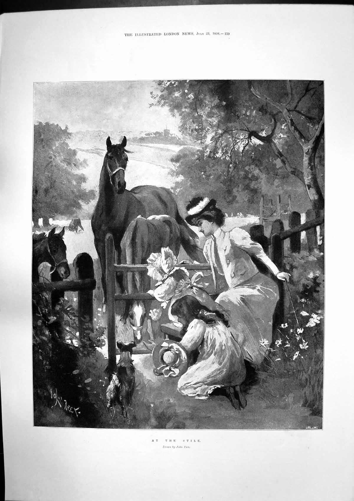 Antique Old Print Stile J Beer Trouble Sierra Leone Rising Sulima Manoh 1898