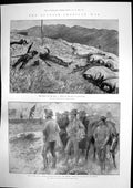Antique Print Spanish American War Gen Sumner Standard Battle San Juan 1898