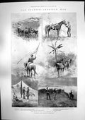 Antique Old Print Spanish American War Battle San Juan Santiago De Cuba 1898