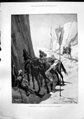 Antique Old Print Dumb Messenger Riderless Horse Presentation Mrs Macara 1896