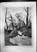Antique Print Death Mr Gladstone Last Bulletin Hawarden Castle Village 1898
