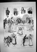 Antique Print Conquerers Play Paul Potter St James Theatre Cloth Gown 1898 19th