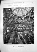 Old Antique Print Grands Magasins Nouveautes Au Emps London Guilds 1884 19th