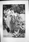 Antique Old Print Life Harem Archibald Campbell Kate Macdonald Mod Oban 1893
