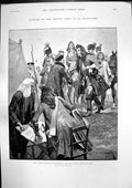 Antique Old Print Battle Oudenarde Prince Eugene Marlborough Shrewsbury 1893