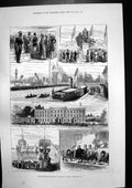 Antique Print Prince Wales Grimsby Remains Emperor Napoleon St Helena 1879 19th