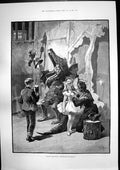 Old Print Refreshing Dragon Behind Scenes Jamaica Exhibition Kingston1891 19th