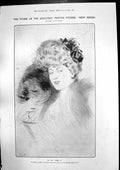 Old Print Miss A Helleu Oxfords History Pictures Pageant Friar Bacon 1907 20th