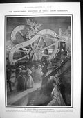 Antique Old Print Earls Court Exhibition Avernus Wheel Minuet Albatross 1907