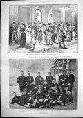 Antique Old Print Club Uruguayo Montevideo Football Gibraltar Henry Bruce1895