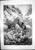 Antique Print Tyrolese Poachers Hiding Butters Spread Too Thick Letter 1895