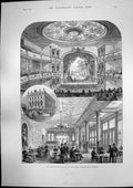 Antique Print Victoria Palace Music Hall Lambeth Austro Hungarian Army 1890