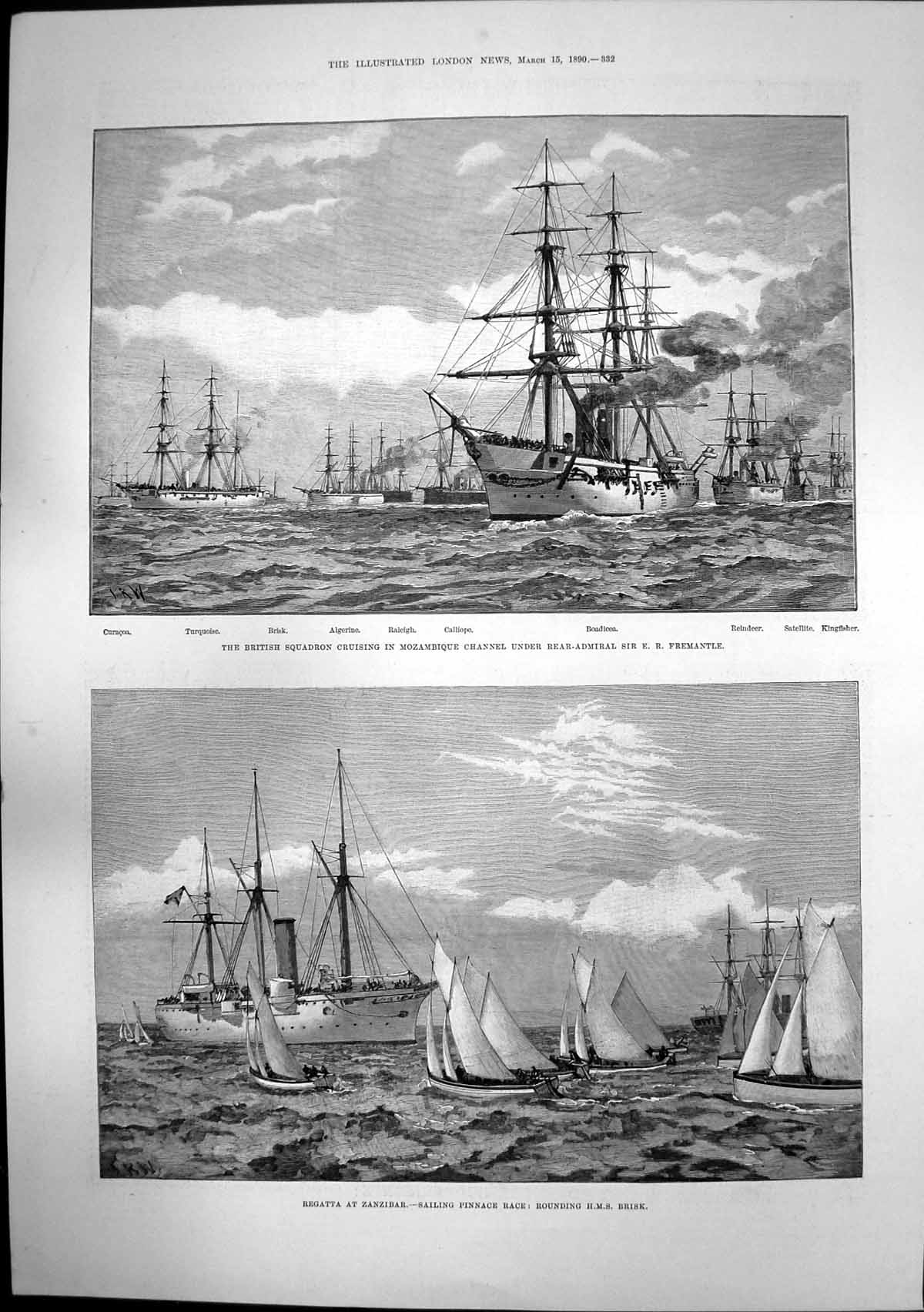Old Regatta Zanzibar Sailing Race Paul Pindar House Bishopsgate 1890 Victorian