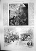 Antique Print Opera Ivanhoe Storming Torquilstone Castle Dean Plumptre 1891