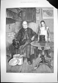 Antique Old Print Should Auld Aquaintance Forgot Groome Carnival Cologne 1891