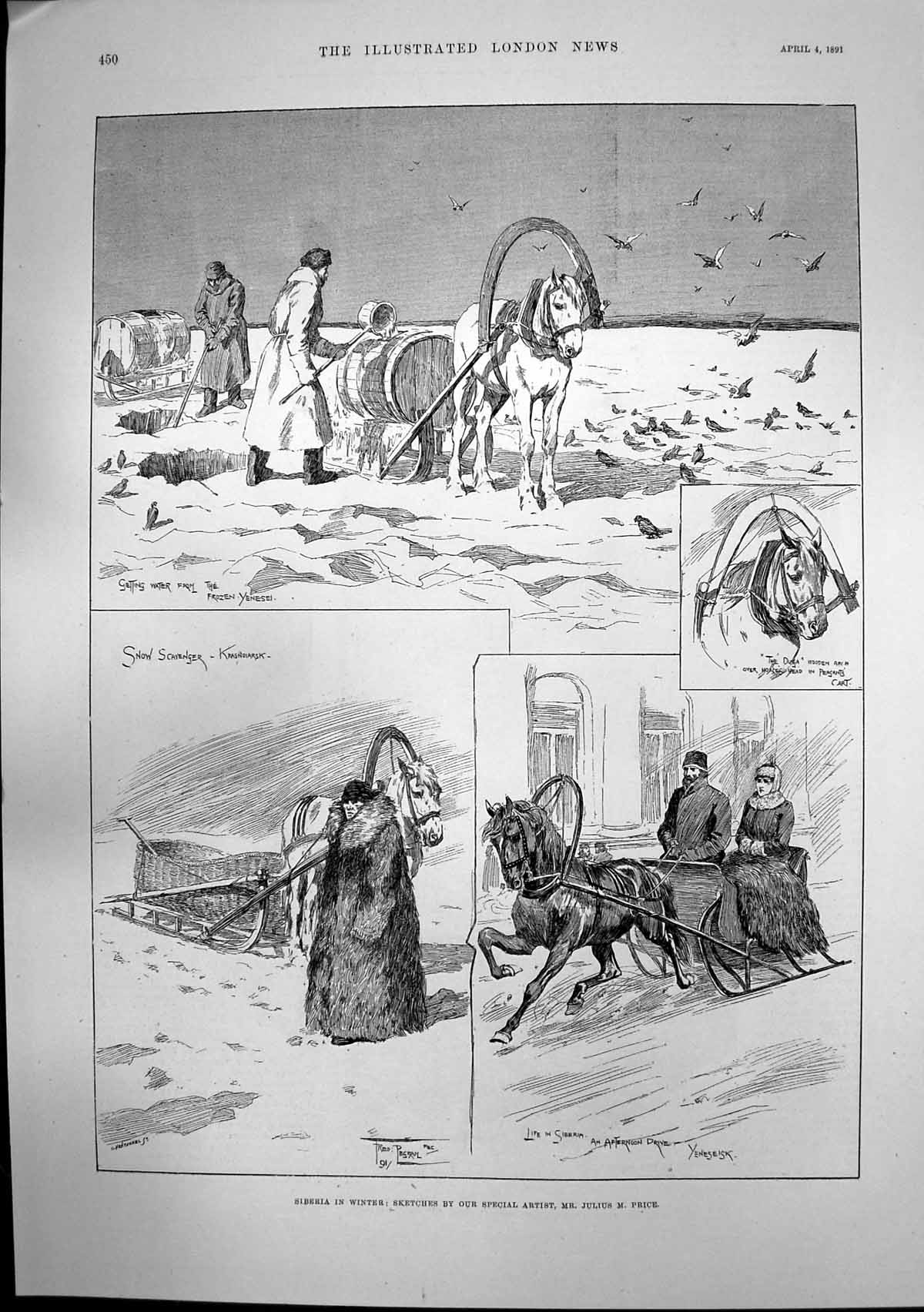 Old Siberia Winter Frozen Yenesei Grasse Queens Residence Cannes1891 Victorian