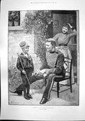 Antique Old Print Recruit Prince Wales Own Manipur F St Clair Grimwood 1891