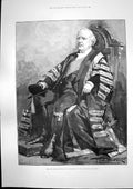 Antique Old Print Earl Granville Chancellor University London P Barnum 1891