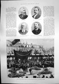 Antique Print Prince Wales Pier Cannes Rifle Association Challenge Cup 1898