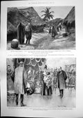 Antique Print Eguns West Africa Princess Wales Portrait Lord Colville 1898 19th