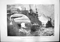 Old Print Spanish American War New Yok Firing Triton Horses Cabanas 1898 19th