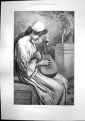 Old Antique Print Love Song H Ryland Santa Mesa Manila Bacoor Moat 1898 19th